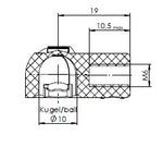 Load image into Gallery viewer, Brake Tester Gas Strut - SUSPA Part Number 01611592
